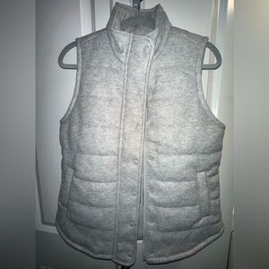 Croft & Barrow Grey Comfy Vest, Size Small